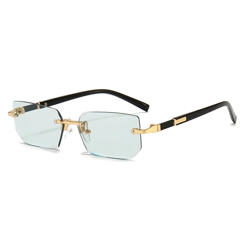 Lunette de soleil rectangulaires Premium UV400 vert