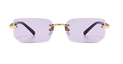 Lunette de soleil rectangulaires Premium UV400 violet
